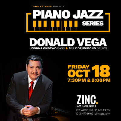 Piano Jazz Series: Donald Vega at Zinc Bar