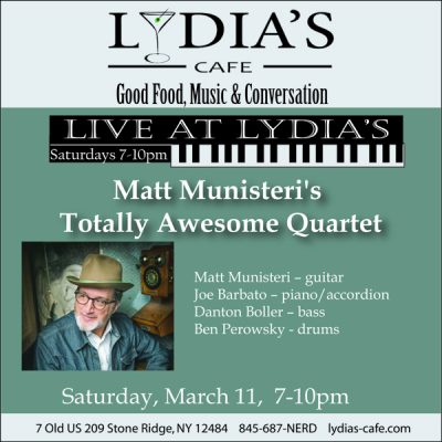 Matt Munisteri's Totally Awesome Quartet at Live At Lydia's at Lydia's Cafe