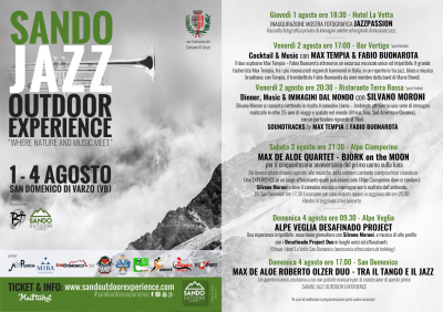 Sando Jazz Outdoor Experience at Sando Jazz Outdoor Experience at San Domenico Di Varzo