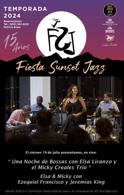 Elsa Liranzo and Micky Creales Trio at Fiesta Sunset Jazz