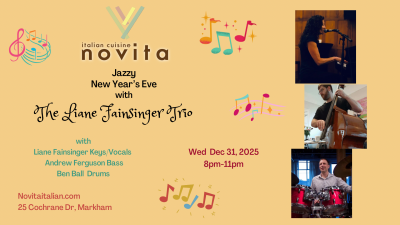 The Liane Fainsinger Trio at Novita Italian Cuisine