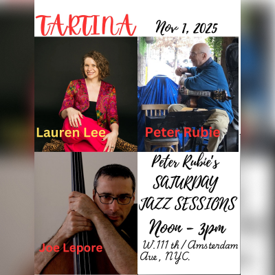 Peter Rubie's Saturday Tartina Jazz Brunch at Tartina Restaurant