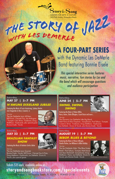 Les DeMerle-Story Of Jazz, Part 1 Of 4: “N’awlins Dixieland Jubilee”  at Story & Song Center For Arts & Culture