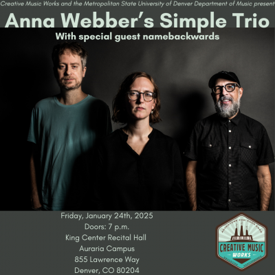 Anna Webber's Simple Trio at King Center - Concert Hall