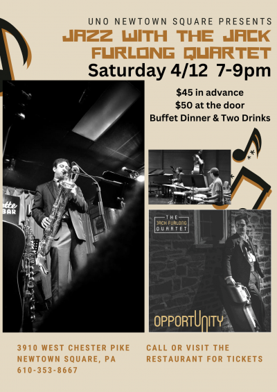 The Jack Furlong Quartet at Uno Pizzeria & Grille (Newtown Square)
