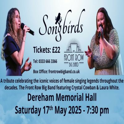 Songbirds With The Front Row Big Band at Dereham Memorial Hall