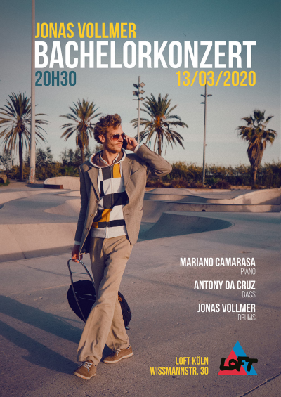 Bachelorabschlusskonzert: Jonas Vollmer – Schlagzeug // Live-mitschnitt  at Loft