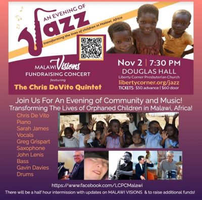 Malawi Visions Fundraiser: Chris Devito Quintet at Douglas Hall, Liberty Corner Church