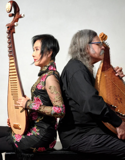 Min Xiao-fen And Julian Kytasty at Solar Myth