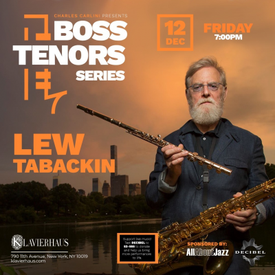Bos Tenors Series: Lew Tabackin at Klavierhaus - event poster Bos Tenors Series: Lew Tabackin at Klavierhaus