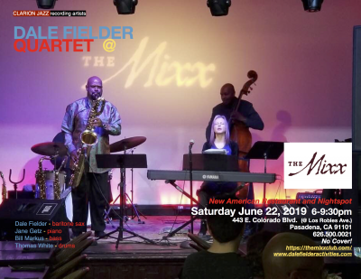 Dale Fielder Quartet at The Mixx - event poster Dale Fielder Quartet at The Mixx