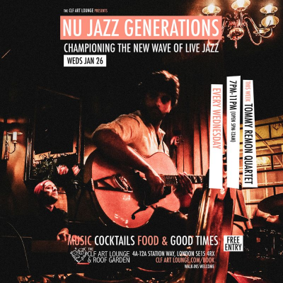 Nu Jazz Generations With Tommy Remon Quartet (live), Free Entry at The CLF Art Lounge And Roof Garden