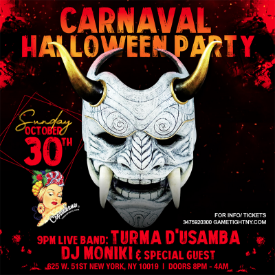 Carnaval Halloween Party At Copacabana Loft 2022 at Loft 51 - event poster Carnaval Halloween Party At Copacabana Loft 2022 at Loft 51