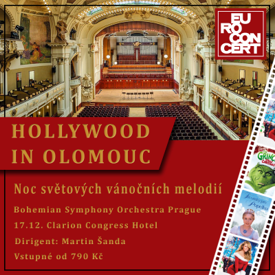Hollywood In Olomouc: Noc Světových Vánočních Melodií at Clarion Congress Hotel Olomouc - event poster Hollywood In Olomouc: Noc Světových Vánočních Melodií at Clarion Congress Hotel Olomouc