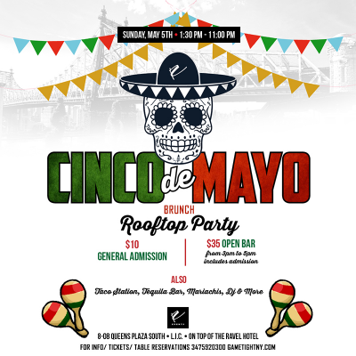Cinco De Mayo Rooftop Brunch Party At Ravel Penthouse 808 at Penthouse808 Rooftop (ravel Hotel)