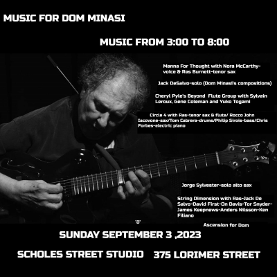 Music For Dom Minasi at Scholes Street Studio