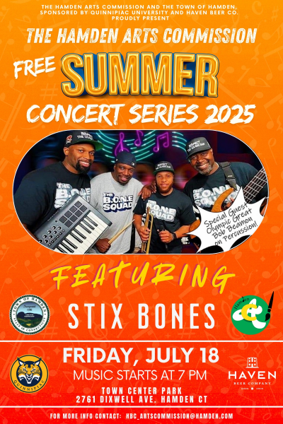 Stix Bones And The Bone Squad at Hamden Concert Series at Hamden Town Center Park
