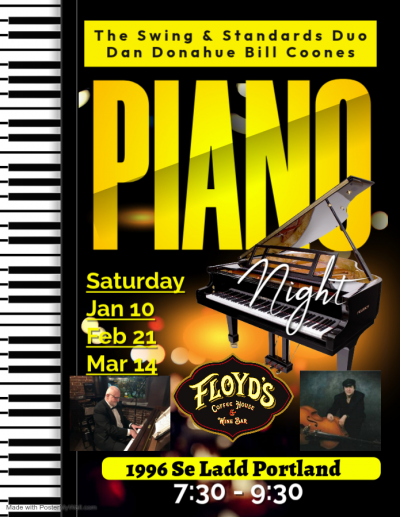 Swing & Standards Duo Floyd's at Floyds Coffee House & Wine Bar - event poster Swing & Standards Duo Floyd's at Floyds Coffee House & Wine Bar