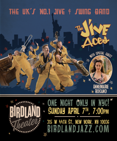 The Jive Aces At Birdland at Birdland - event poster The Jive Aces At Birdland at Birdland