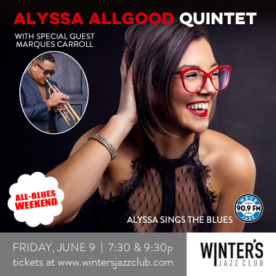 Alyssa Allgood Quartet at Winter's Jazz Club