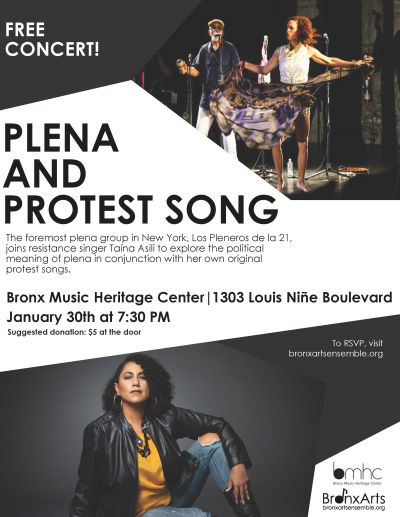 Plena And Protest Song at Bronx Music Heritage Center