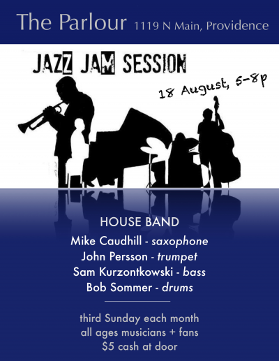 Parlour Jazz Jam - Mike Caudhill & Friends at The Parlour - event poster Parlour Jazz Jam - Mike Caudhill & Friends at The Parlour