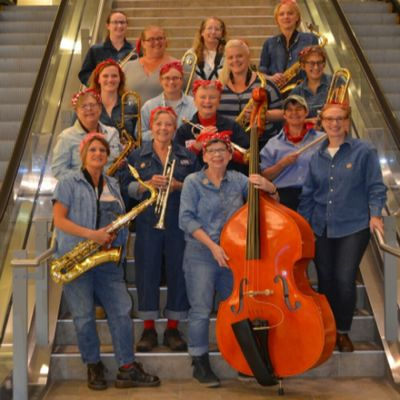 First Free May Concert In Olin Park Pavilion: Ladies Must Swing! at Olin Park Pavilion - event poster First Free May Concert In Olin Park Pavilion: Ladies Must Swing! at Olin Park Pavilion