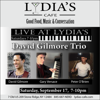 David Gilmore Trio at Live At Lydia's at Lydia's Cafe