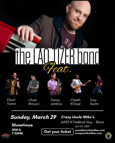 The Lao Tizer Band Feat. Elliott Yamin & Chieli Minucci at Crazy Uncle Mikes