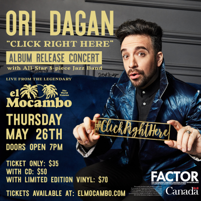 Ori Dagan 'Click Right Here' Album Launch at El Mocambo