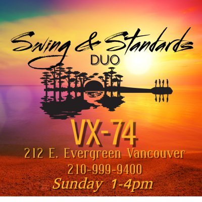 Swing & Standards Duo VX-74 Vancouver at VX-74 - event poster Swing & Standards Duo VX-74 Vancouver at VX-74