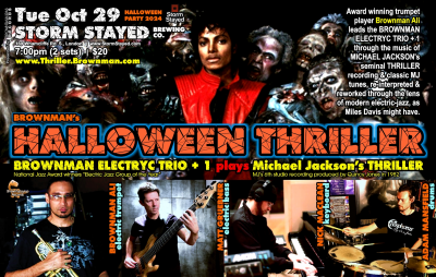 Halloween Thriller (london) - Mj As Electric-jazz, 7pm, $20 Adv at Storm Stayed Brewing Co.