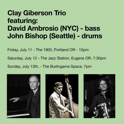 Clay Giberson Trio at The Jazz Station