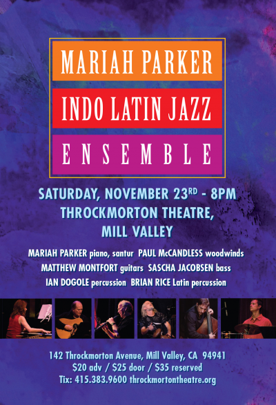 Mariah Parker's Indo Latin Jazz Ensemble at 142 Throckmorton Theatre