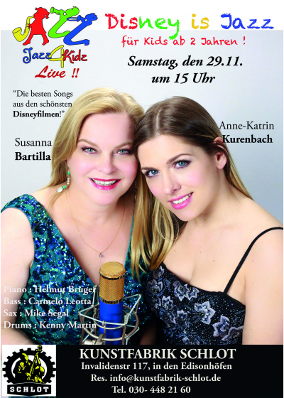 Jazz4kidz - Disney Is Jazz at Kunstfabrik Schlot