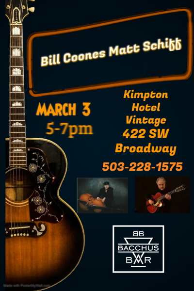 Bill Coones Matt Schiff Bacchus Bar Kimpton Hotel Vintage at Kimpton Hotel Vintage Bacchus Bar