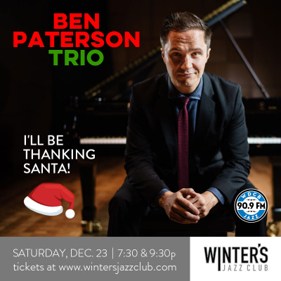 Ben Paterson Trio at Winter's Jazz Club