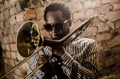 Dennis Rollins Velocity Trio at Herne Bay Jazz And Swing Festival at Herne Bay Pier Stage