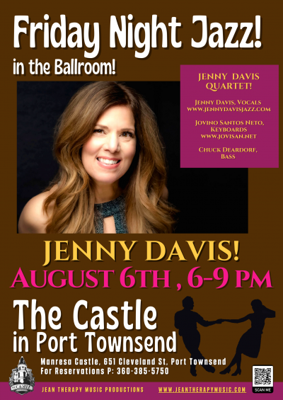 Jenny Davis With Jovino Santos Neto & Chuck Deardorf at The Castle In Pt - event poster Jenny Davis With Jovino Santos Neto & Chuck Deardorf at The Castle In Pt