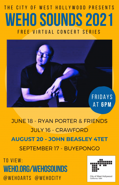 John Beasley 4tet at Online Event - event poster John Beasley 4tet at Online Event