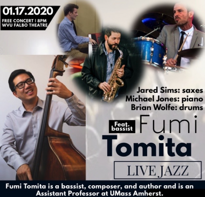 Live Jazz Feat. Fumi Tomita W/ Jared Sims, Brian Wolfe, Michael Jones at Falbo Theatre - College Of Creative Arts