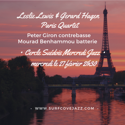 Leslie Lewis Gerard Hagen Paris Quartet. at Cercle Suedois