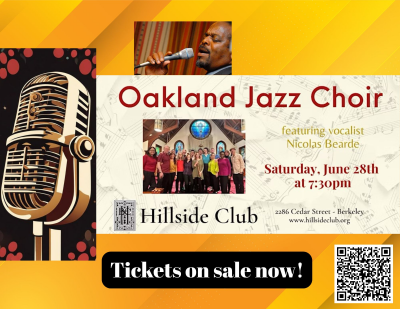 Oakland Jazz Choir Featuring Nicolas Bearde at Hillside Club