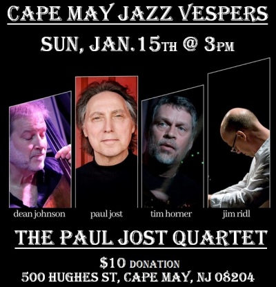 The Paul Jost Quartet at Cape May Jazz Vespers Series at Cape May Presbyterian Church