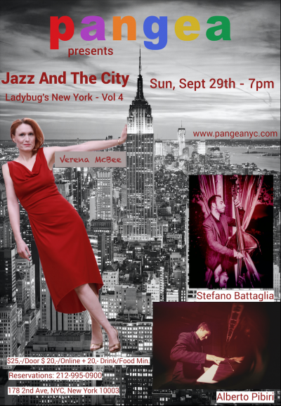 Jazz & The City - Ladybug's New York - Vol.4 at Pangea - event poster Jazz & The City - Ladybug's New York - Vol.4 at Pangea