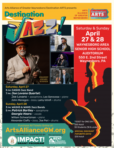 Joe Lovano Quartet at Destination Jazz at Waynesboro Area Senior High School