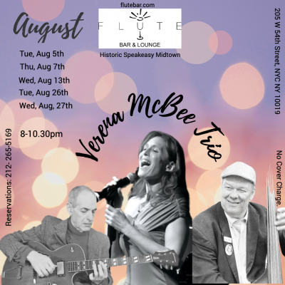 Verena Mcbee Trio at Flute Midtown