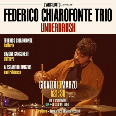 Federico Chiarofonte Trio at Teatro Arciliuto - event poster Federico Chiarofonte Trio at Teatro Arciliuto