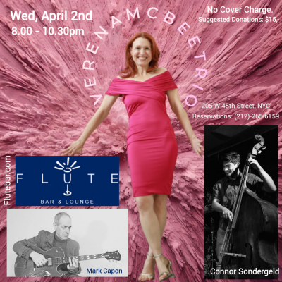 Verena Mcbee Trio at Flûte Bar