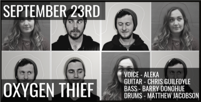 Oxygen Thief at The Vintage Room | The Workmans Club - event poster Oxygen Thief at The Vintage Room | The Workmans Club